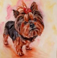 pintura-em-tela-quadro-de-cachorro-raca-yorkie